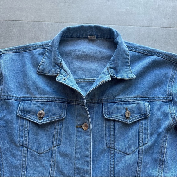 Distressed Denim Jacket - Menβs Medium - Picture 2 of 12